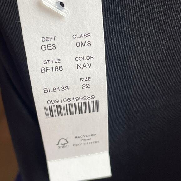 NWT J. Crew One Piece Swimsuit Size 22 – Blue, Removable Straps, Tie Open Back - Picture 4 of 4